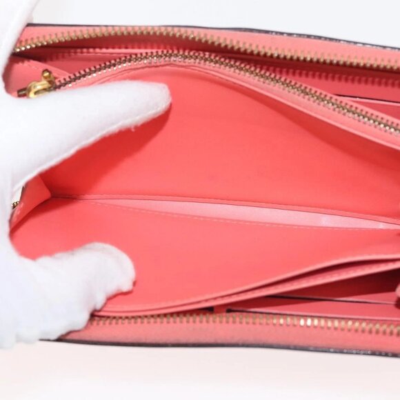 LOUIS VUITTON Sweet Monogram Zippy Wallet Long Wallet Orange M90124 Auth 143485 - Picture 12 of 16